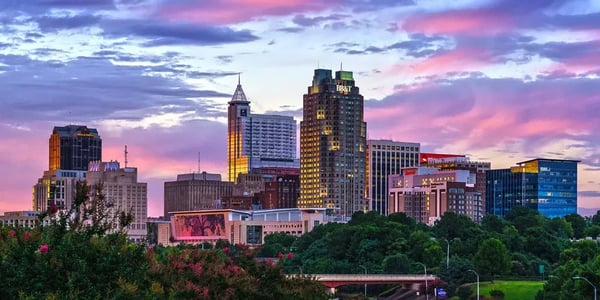 sunset_raleighskyline